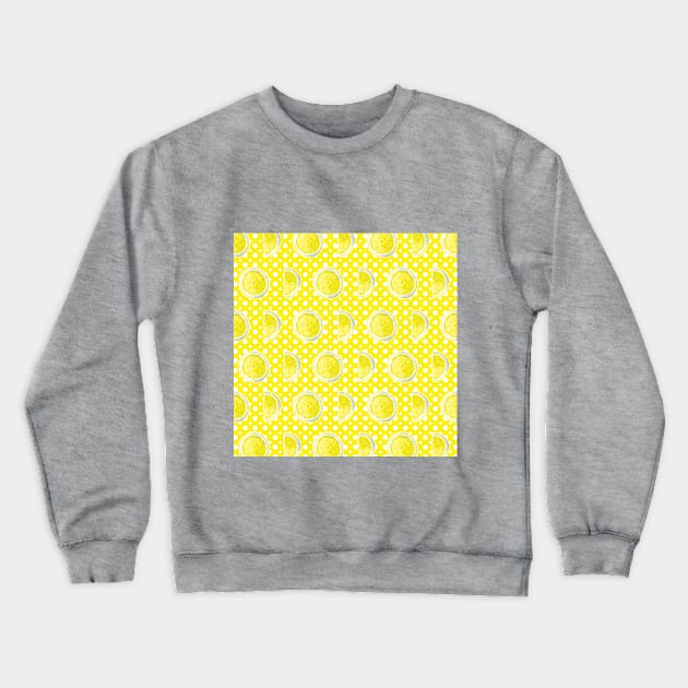 Summer lemon pattern Crewneck Sweatshirt by VeraAlmeida